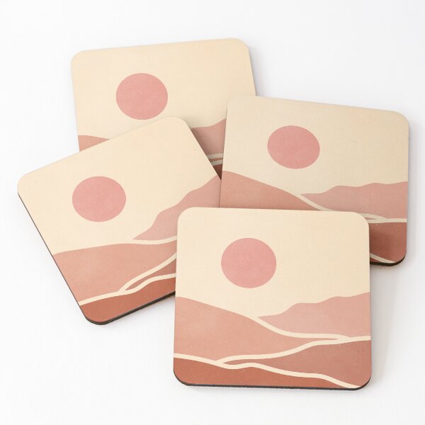 Item preview, Neutral Boho Minimal Mountain Landscape designed and sold by ind3finite.