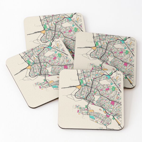 Item preview, Oakland, California Street Map designed and sold by A Deniz Akerman.