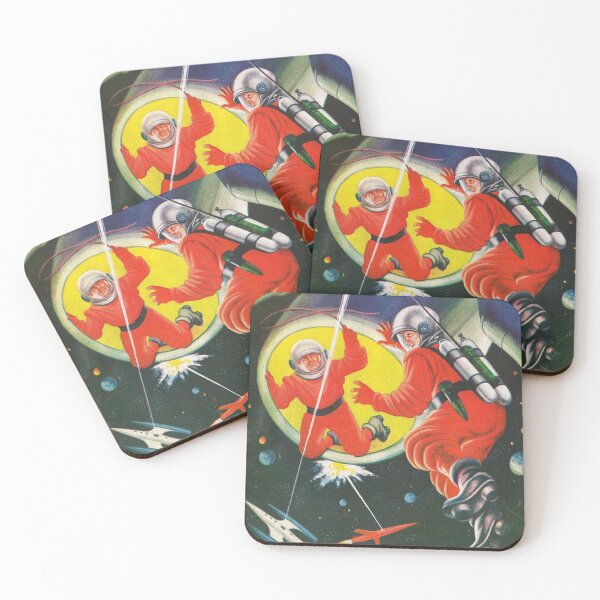 Item preview, Spacemen  Vintage illustration designed and sold by Vintage Designs +.