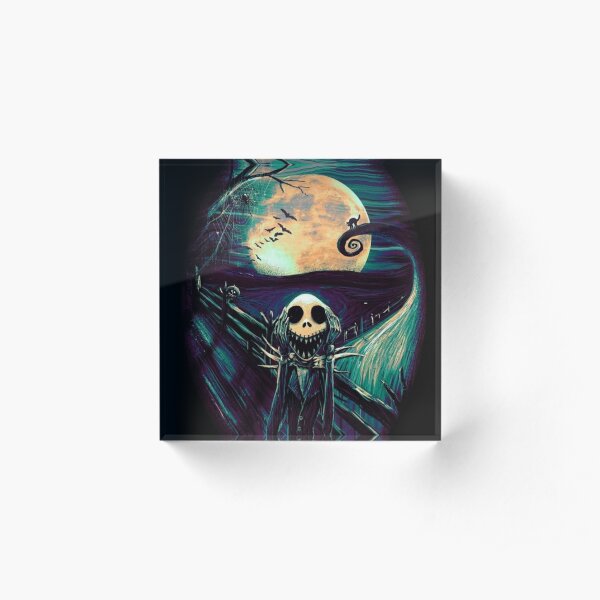 Jack Skellington scream, nightmare before christmas Acrylic Block
