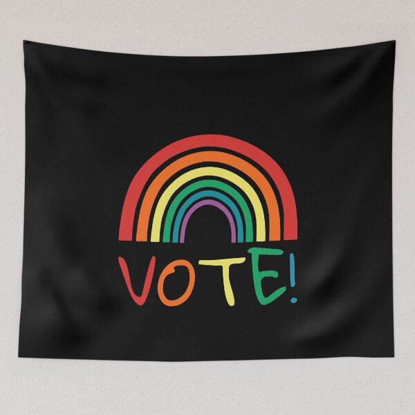 Item preview, Rainbow Vote Equal Rights Social Justice Liberal Voting designed and sold by thegoodplan.