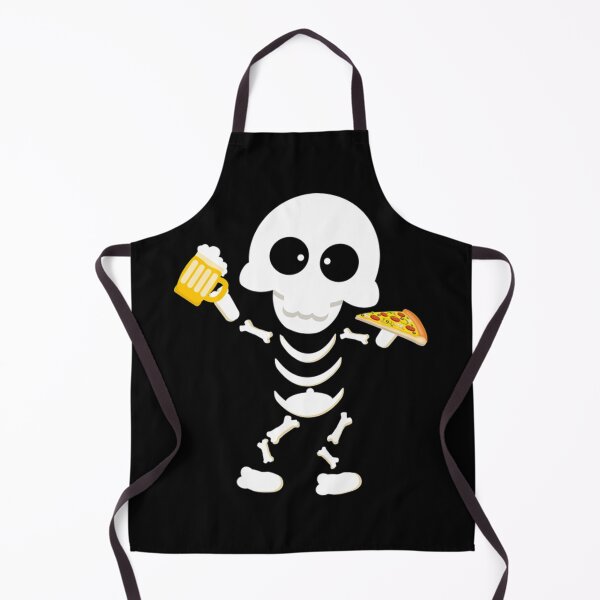 Item preview, Funny Skeleton Pizza Beer Halloween designed and sold by Pricehotshop.