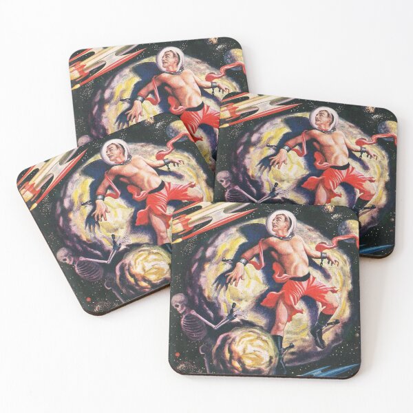 Item preview, Space man terror Vintage illustration designed and sold by Vintage Designs +.
