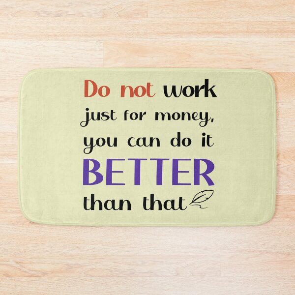 Item preview, work thought quote designed and sold by EclairVanilla.