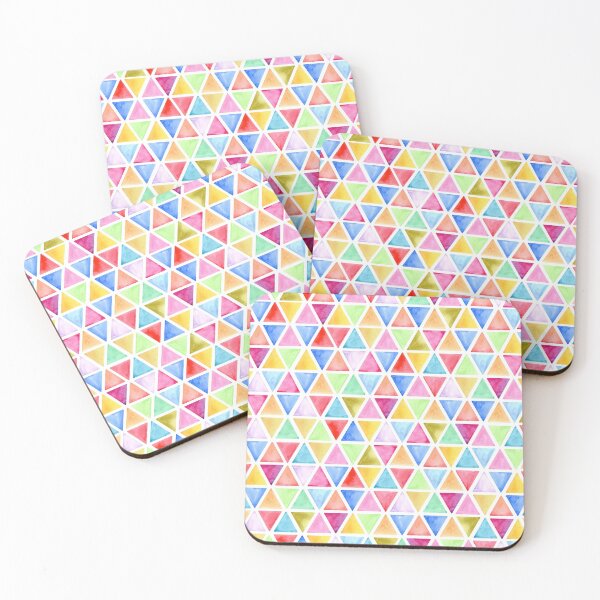 Item preview, Watercolor multi-colored triangles designed and sold by Olga Shashok.