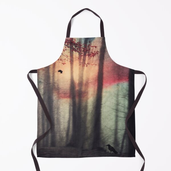 Item preview, Blurred Vision - Forest Path and Crows at Sunset designed and sold by Dyrk Wyst Redbubble Shop.