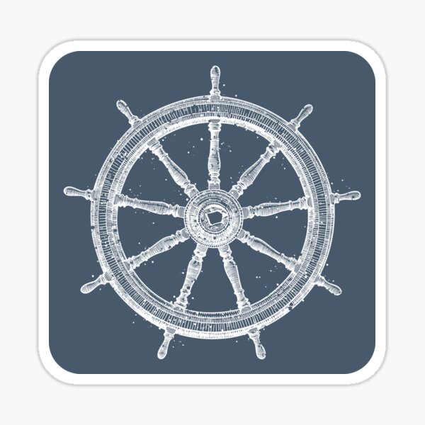 Item preview, Old boat steering wheel designed and sold by StefanAlfonso.