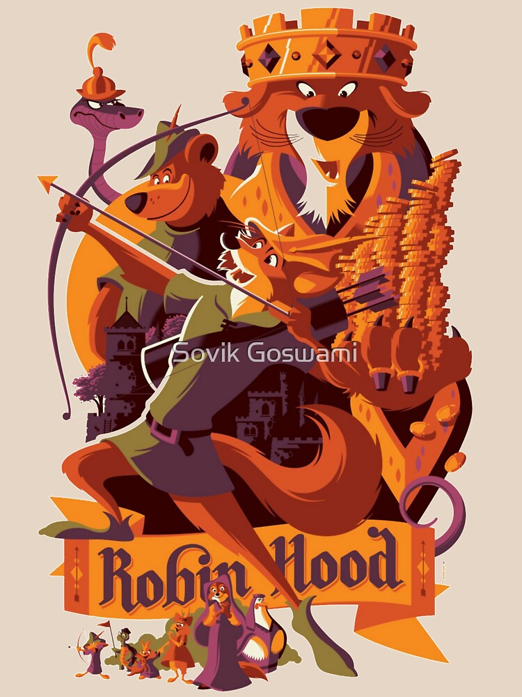 Robin hood cartoon merch by Sovikgoswami