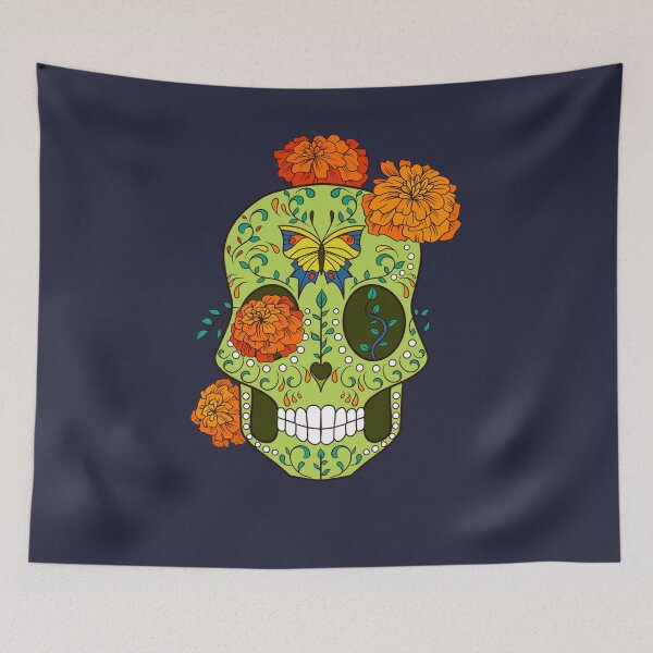 Item preview, Sugar Skull Flower Day of the Dead designed and sold by tpixx.