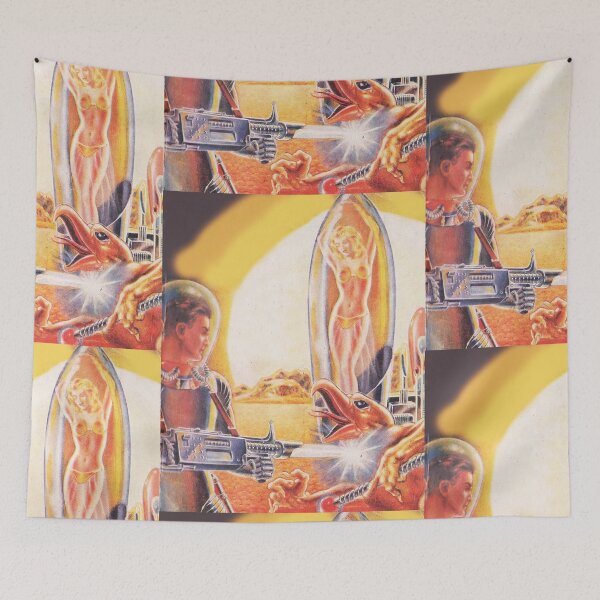 Item preview, Alien blast scifi  Vintage illustration designed and sold by Vintage Designs +.
