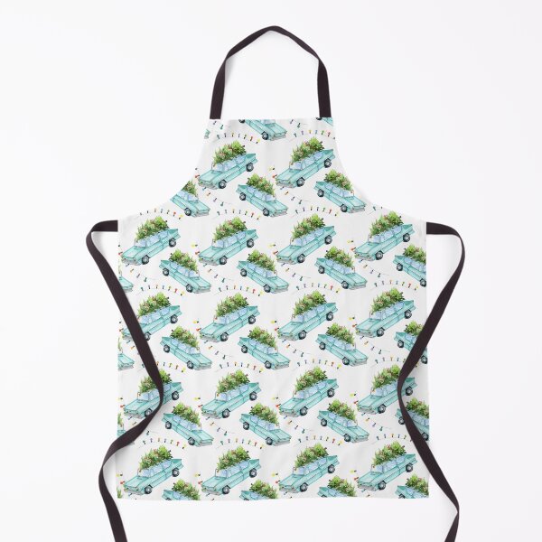 Item preview, Christmas pattern with flying car designed and sold by SimpleWishesArt.