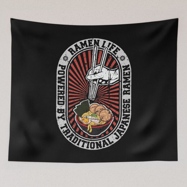 Item preview, Ramen Life Noodles Retro Traditional Japanese Food Distressed Graphic For Manga, Anime, Japan, Otaku designed and sold by japanoutpost.
