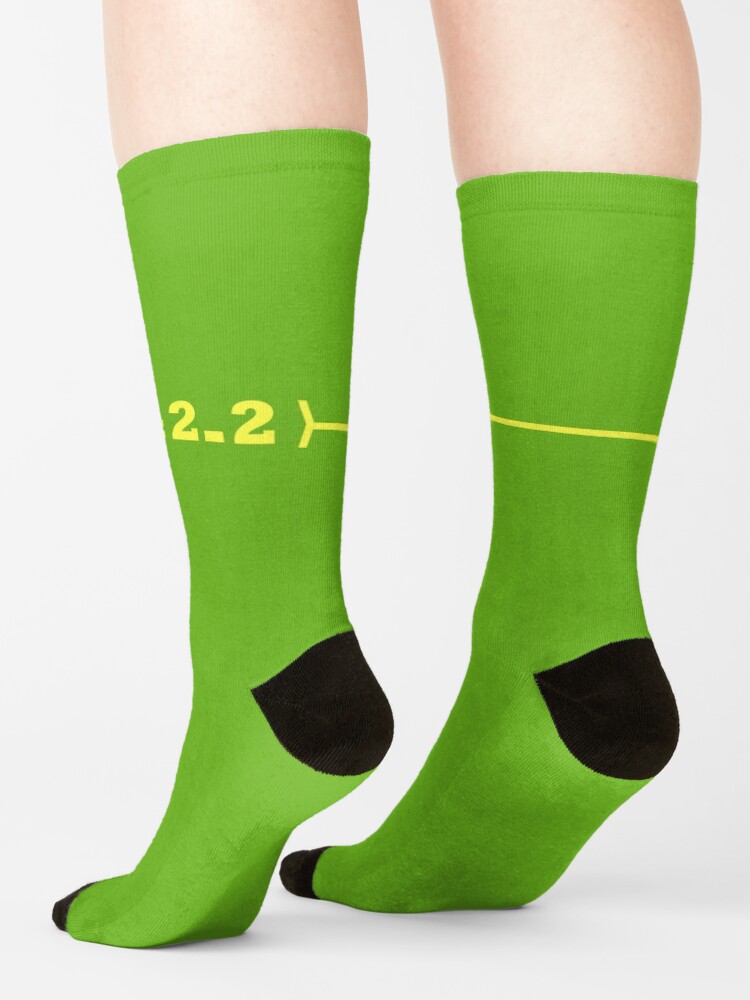 Alternate view of Marathon socks 42K yellow/green Socks