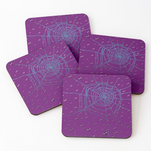 Item preview, Purple Halloween spider web designed and sold by GlamourChick.