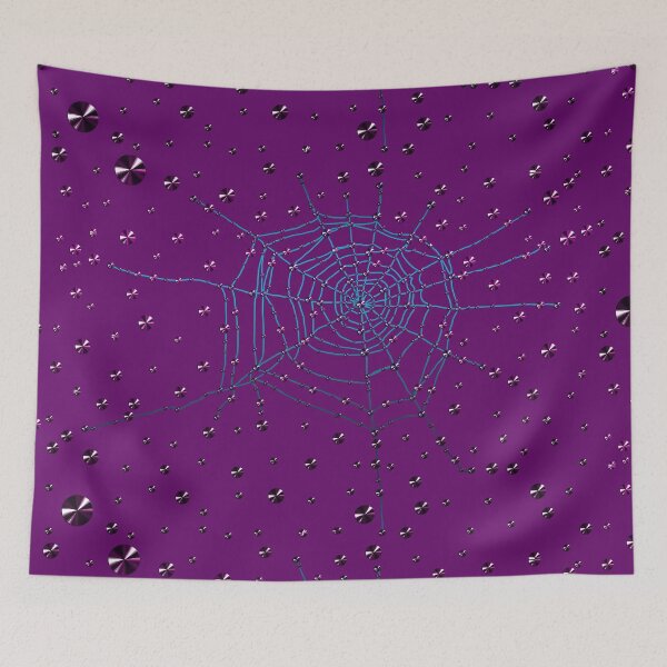 Item preview, Purple Halloween spider web designed and sold by GlamourChick.