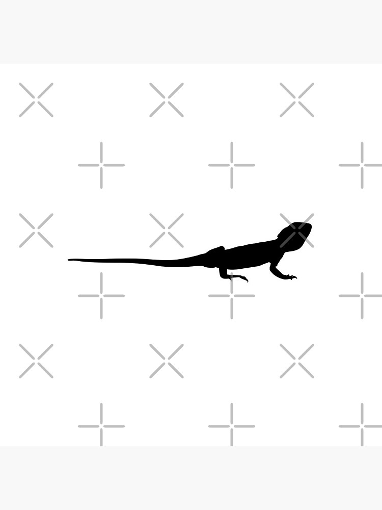 Bearded Dragon Reptile Silhouette by snibbo71