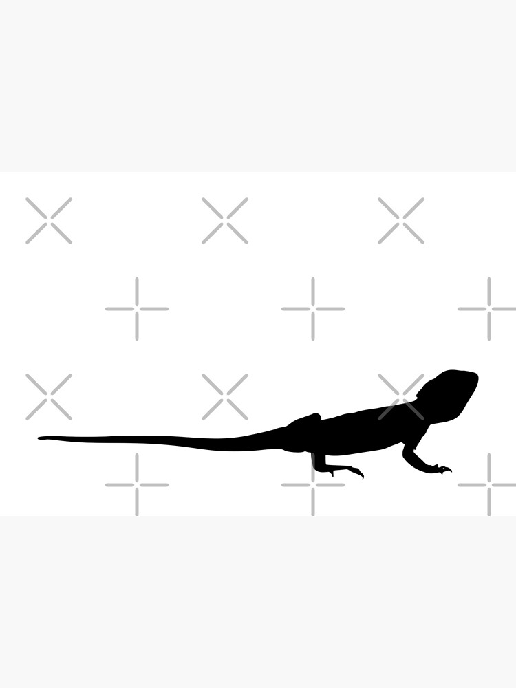Bearded Dragon Reptile Silhouette by snibbo71