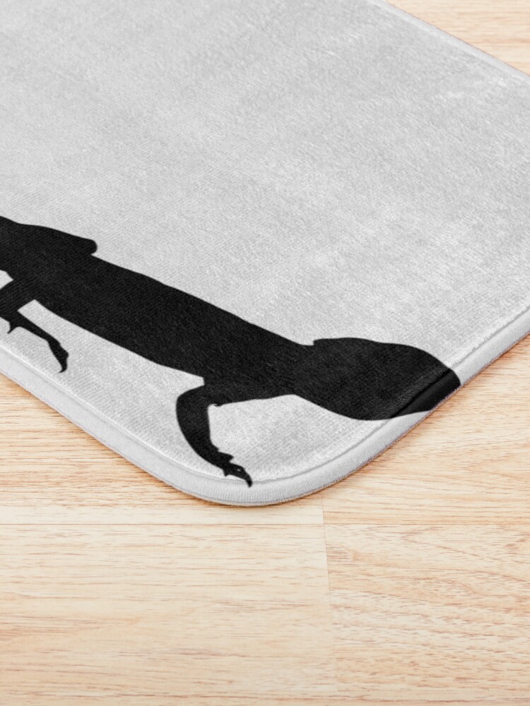 Alternate view of Bearded Dragon Reptile Silhouette Bath Mat