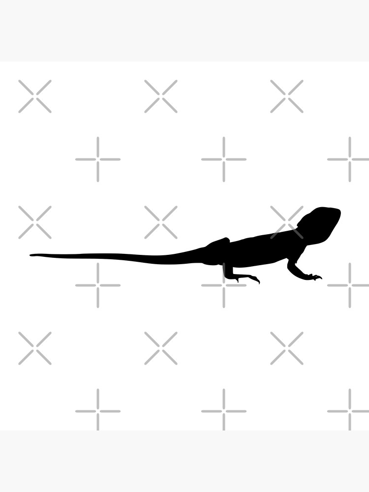 Bearded Dragon Reptile Silhouette by snibbo71