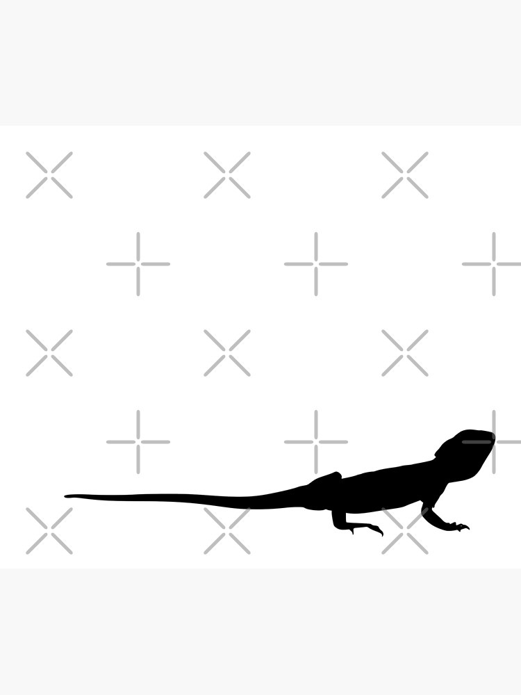 Bearded Dragon Reptile Silhouette by snibbo71