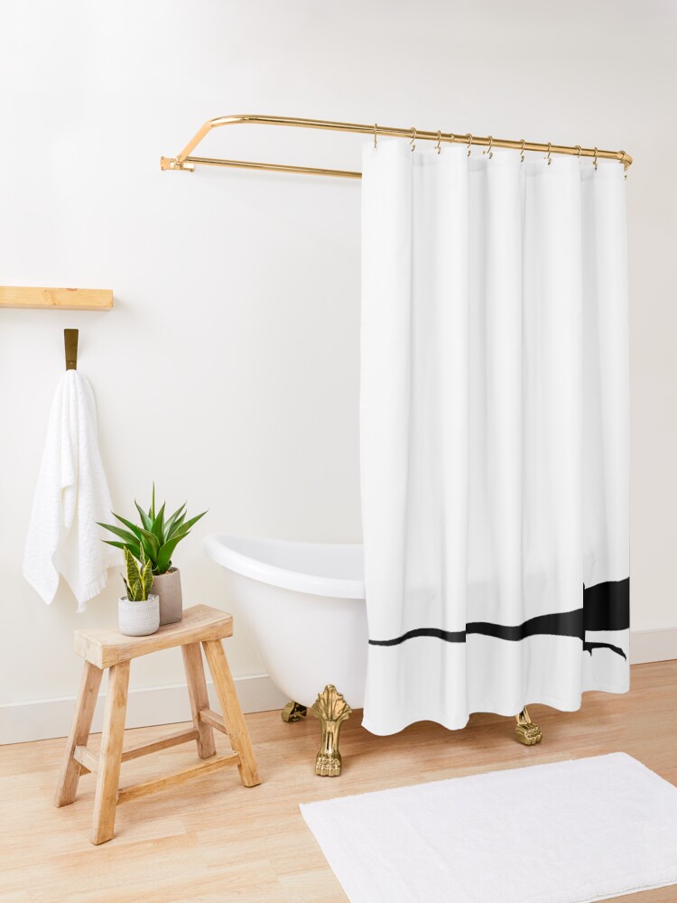 Alternate view of Bearded Dragon Reptile Silhouette Shower Curtain