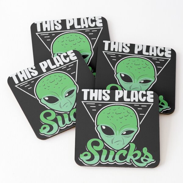 Item preview, Aliens this Place sucks science strange shirt designed and sold by Grinover.