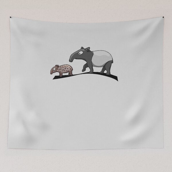 Item preview, Tapir Family Mother Mom and Baby Mothers Day Tapir designed and sold by Skizzenmonster.