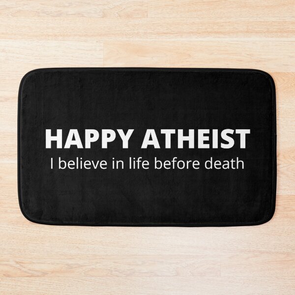 Item preview, Happy Atheist sarcastic quote designed and sold by Printd.