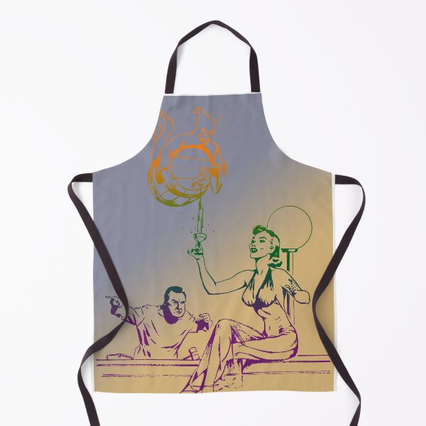 Item preview, A Spirit pouring spirits in a bar illustration designed and sold by Vintage Designs +.