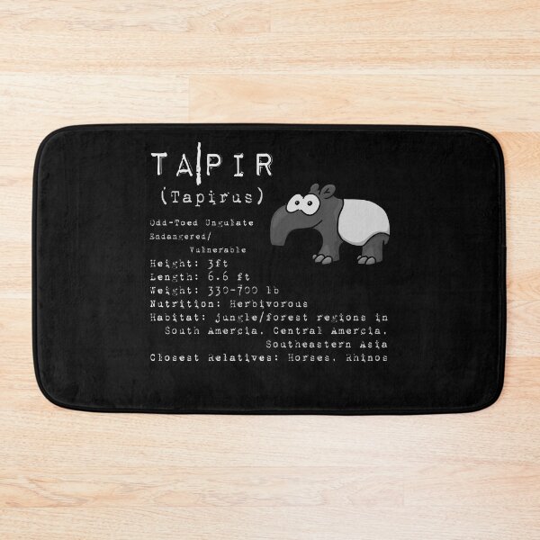 Item preview, Funny Cartoon Tapir Fact Sheet Profile Description designed and sold by Skizzenmonster.