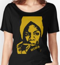 Nina Simone Gelber Sigar Baggyfit T-Shirt
