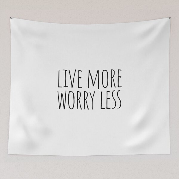 Item preview, Live more worry less designed and sold by cutelittletext.