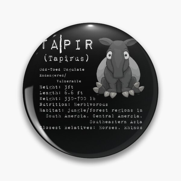 Item preview,  Profile Description Chubby Tapir Fact Sheet designed and sold by Skizzenmonster.