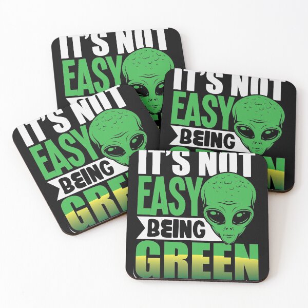 Item preview, Its not easy being green alien shirt design designed and sold by Grinover.