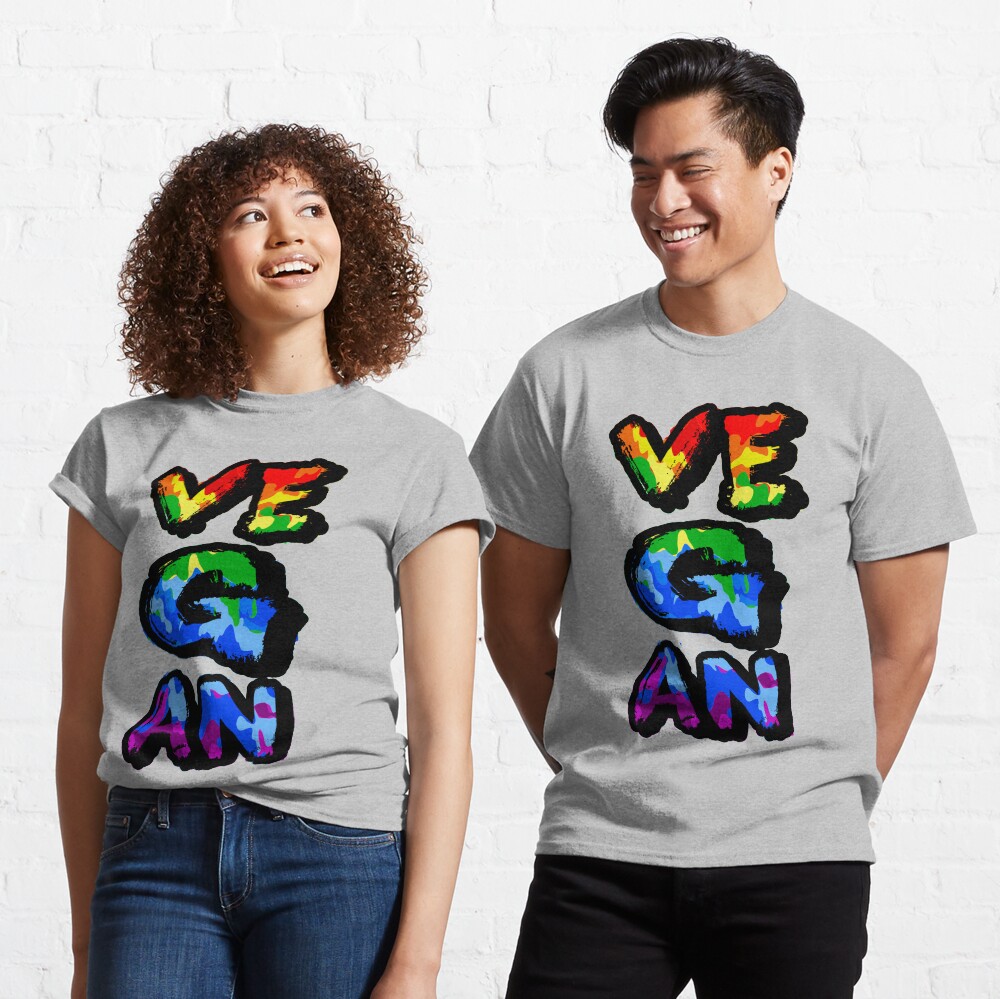 "Gay Vegan Shirt Vegan Gay Pride Graphic Vegan Gifts " Tshirt by