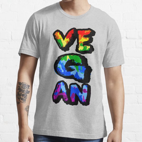 "Gay Vegan Shirt Vegan Gay Pride Graphic Vegan Gifts " Tshirt