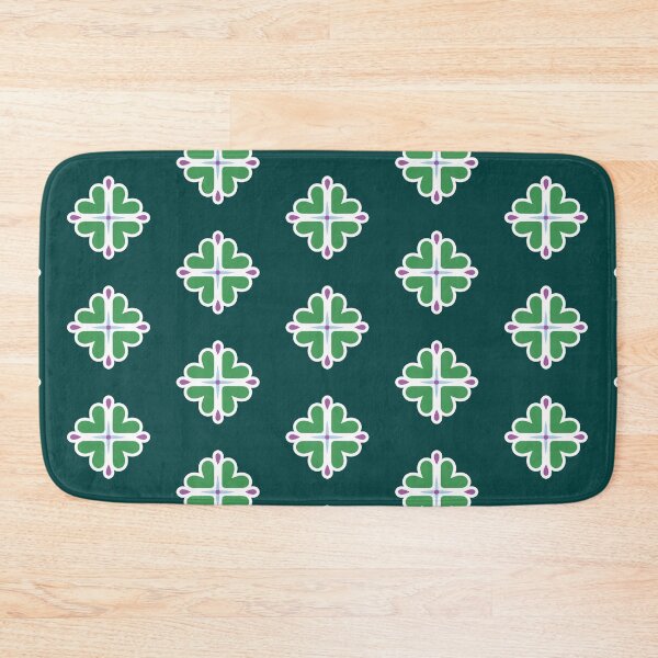 Item preview,  Green retro flower on a dark background designed and sold by irusca_ artworks.