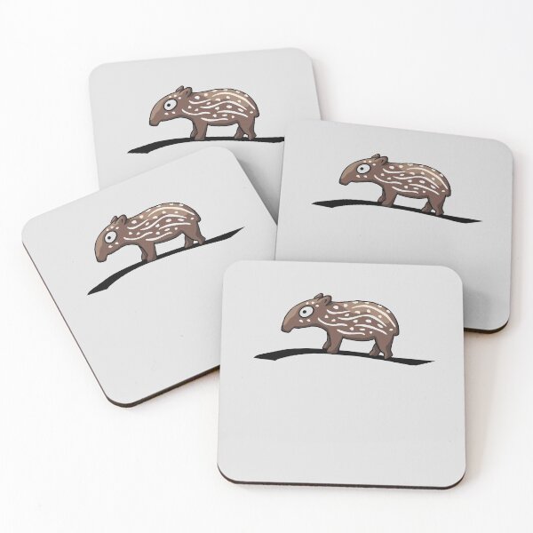Item preview, Sweet Cute Cartoon Striped Baby Tapir designed and sold by Skizzenmonster.