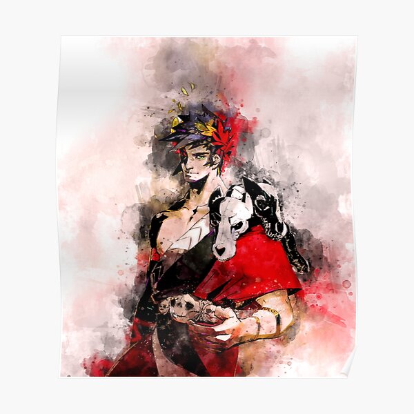 Zagreus - Hades game watercolor Poster