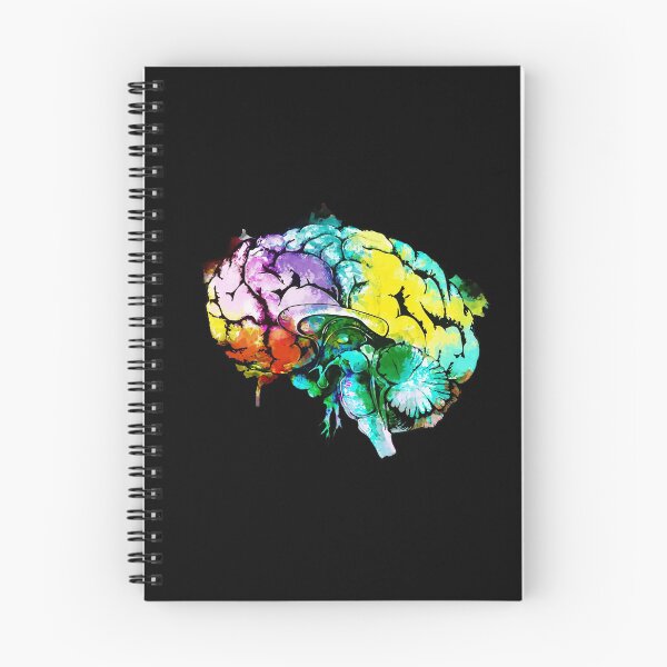 Item preview, Watercolor Mental health brain art psychology colorfull designed and sold by Collagedream.