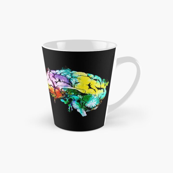 Item preview, Watercolor Mental health brain art psychology colorfull designed and sold by Collagedream.