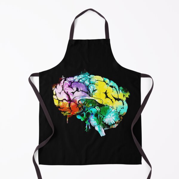 Item preview, Watercolor Mental health brain art psychology colorfull designed and sold by Collagedream.