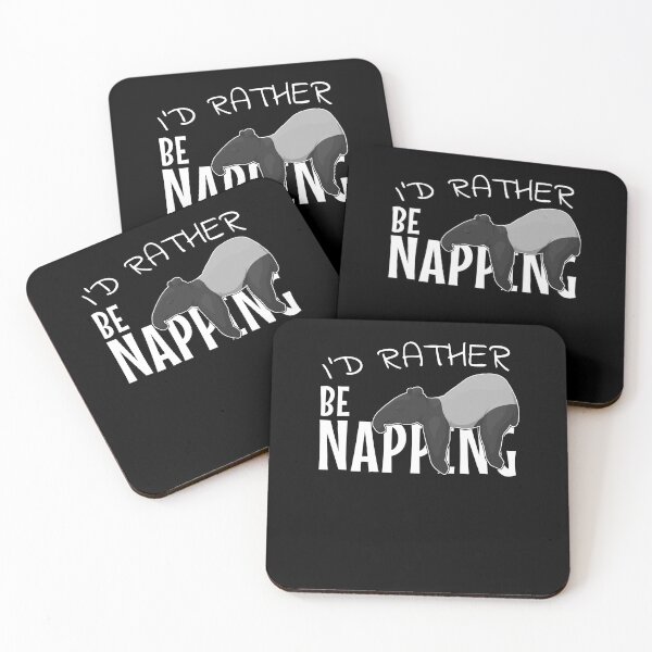Item preview, I'd Rather Be Napping Chilling Sleepy Tapir designed and sold by Skizzenmonster.