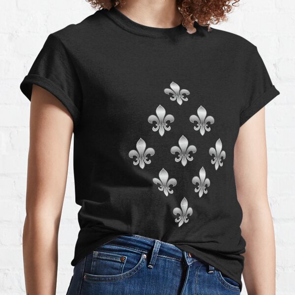 Item preview, Fleur de Lys / Fleur de Lis diamond silver look designed and sold by lathspell.