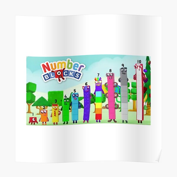 Numberblocks numbers 1 to 10 Poster
