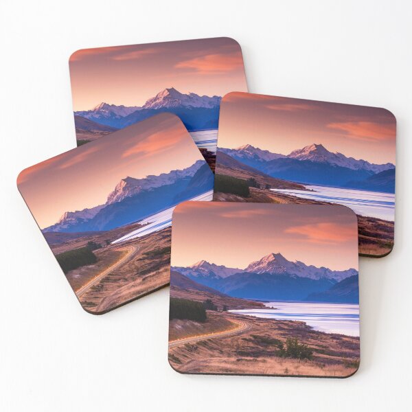 Item preview, Mt. Cook & Lake Pukaki at Sunset, Pete's Lookout, New Zealand designed and sold by Tom  Mackie.