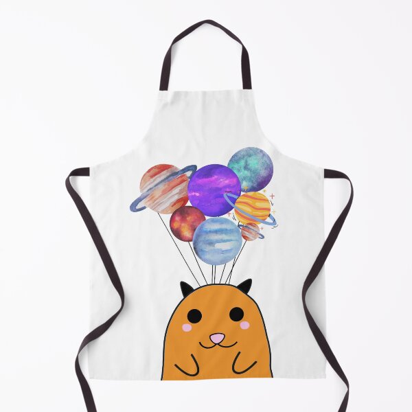 Item preview, Halloween Cat Floating With The Planet Balloon designed and sold by Style-November.