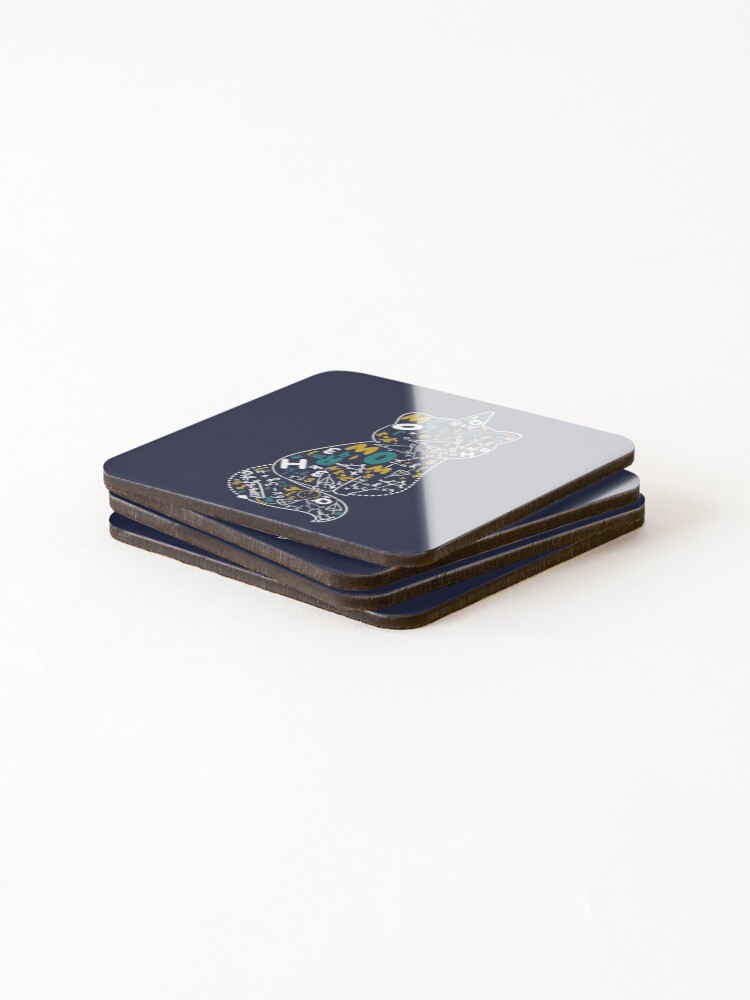 Thumbnail 4 of 5, Coasters (Set of 4), Maths lovers, Math is magical designed and sold by Ribsa.