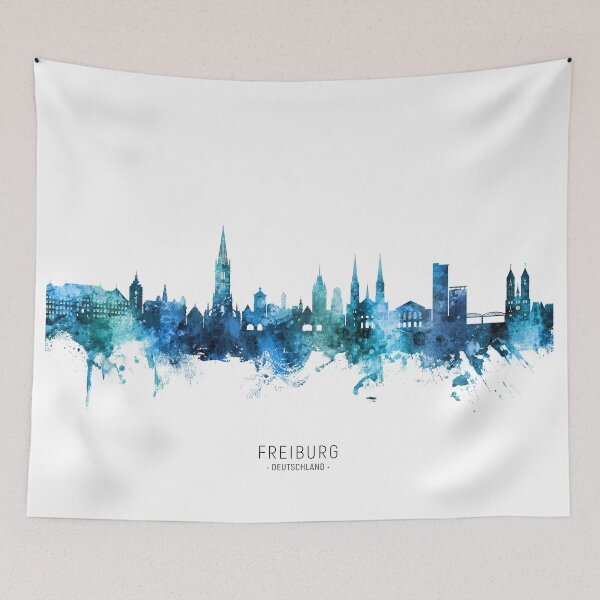 Item preview, Freiburg Germany Skyline designed and sold by ArtPrints.