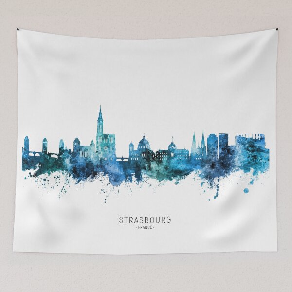 Item preview, Strasbourg France Skyline designed and sold by ArtPrints.
